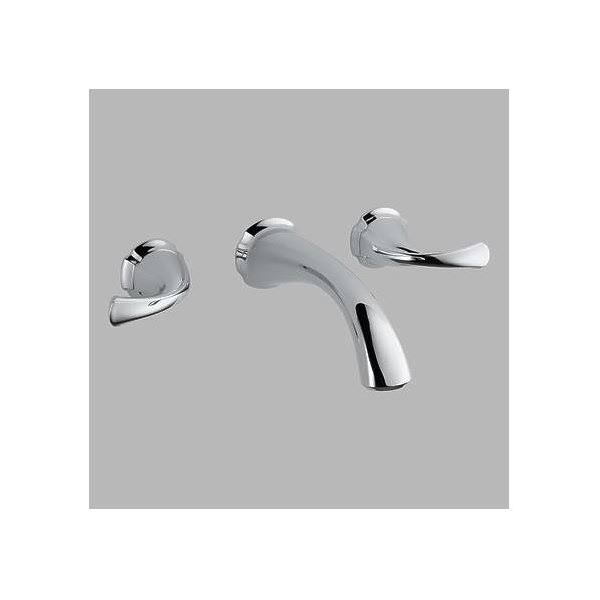 Chrome Two Handle Wall Mount Lavatory Faucet R751615