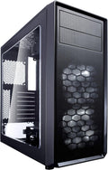 White Mid Tower Computer Case with Window Side Panel Y848