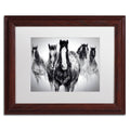 Winter Rumble Artwork Wood Frame, 16 by 20-Inch, White Matte B5716