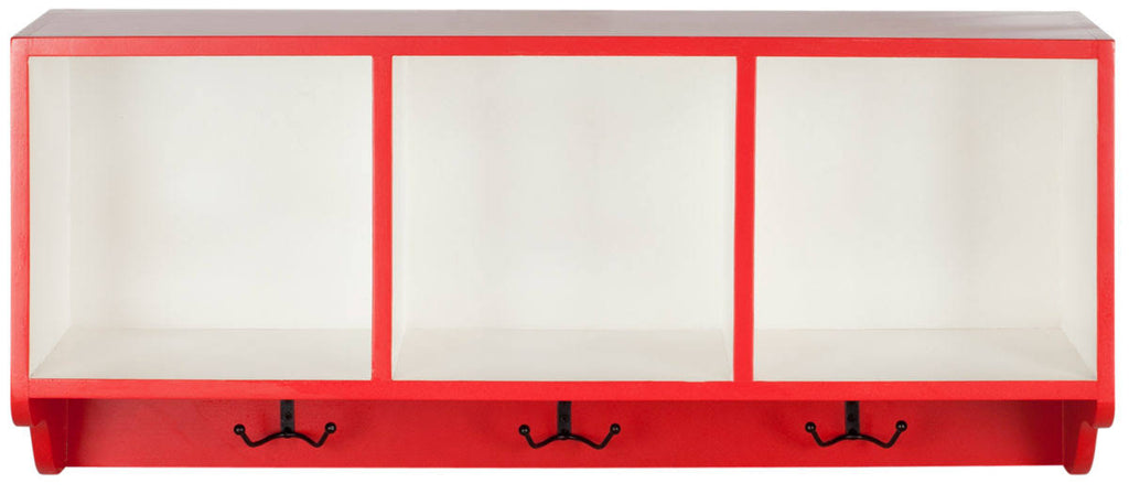 Red/ White Wall Shelf L5081