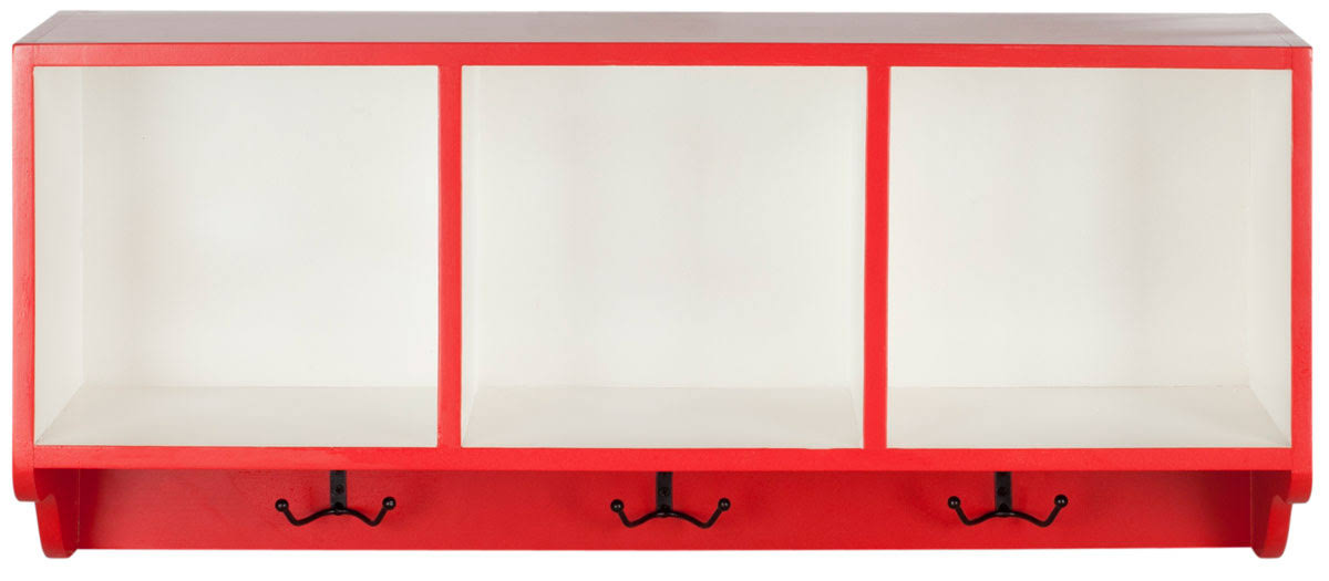 Red/ White Wall Shelf L5081