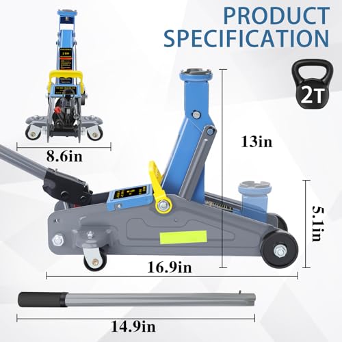 2T Portable Hydraulic Floor Jack N444558