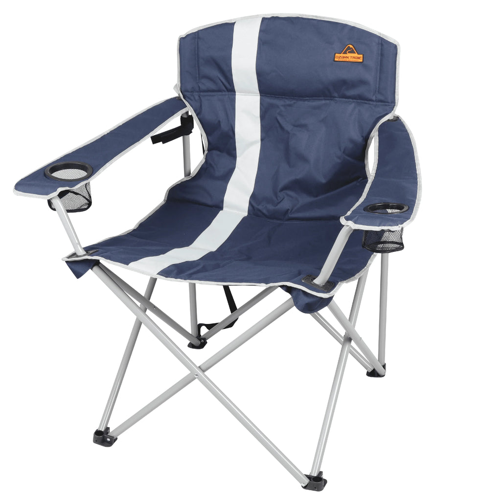 Big and Tall Chair with Cup Holders, Blue Y257424