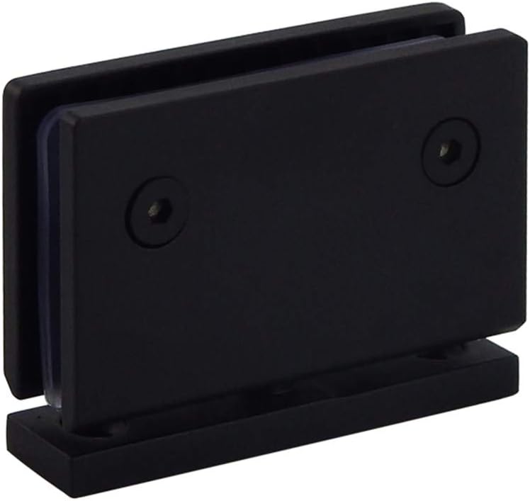 Heavy Duty 90 Degree Frameless Pivot Glass Shower Door Hinge Replacement Parts, 304 Stainless Steel Black G485