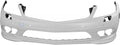 Primed Front Bumper Cover with Headlight Washer and Parktronic Holes V70356