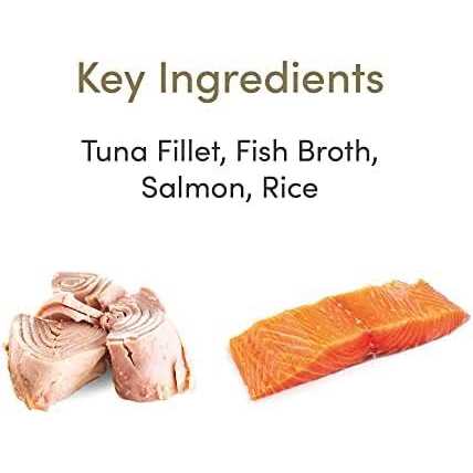 Natural Wet Kitten Food Tuna Fillet with Salmon in Broth V137485