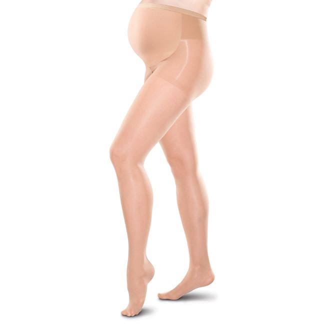 Maternity Compression Pantyhose 20-30 mmHg Sand Large Long H3121