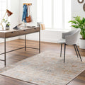 Brown Gray Beige Area Rug E565