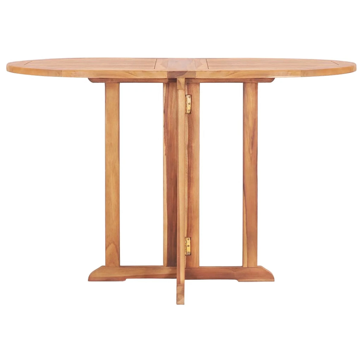 Folding Extendable Teak Wood Oval Outdoor Dining Table A3358