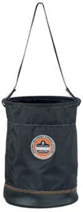 Black Synthetic Leather Bottom Bucket, Pack of 2 Y704