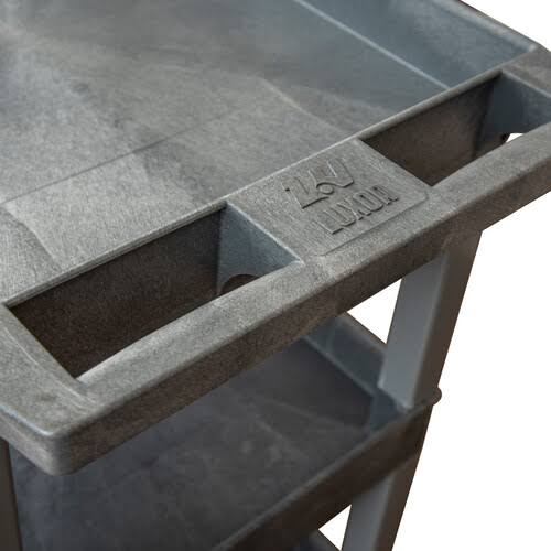 24 x 18 Plastic Three Shelf Utility Cart R612