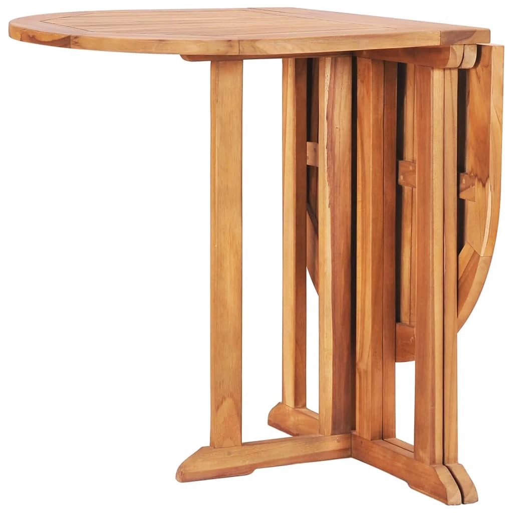 Folding Extendable Teak Wood Oval Outdoor Dining Table A3358