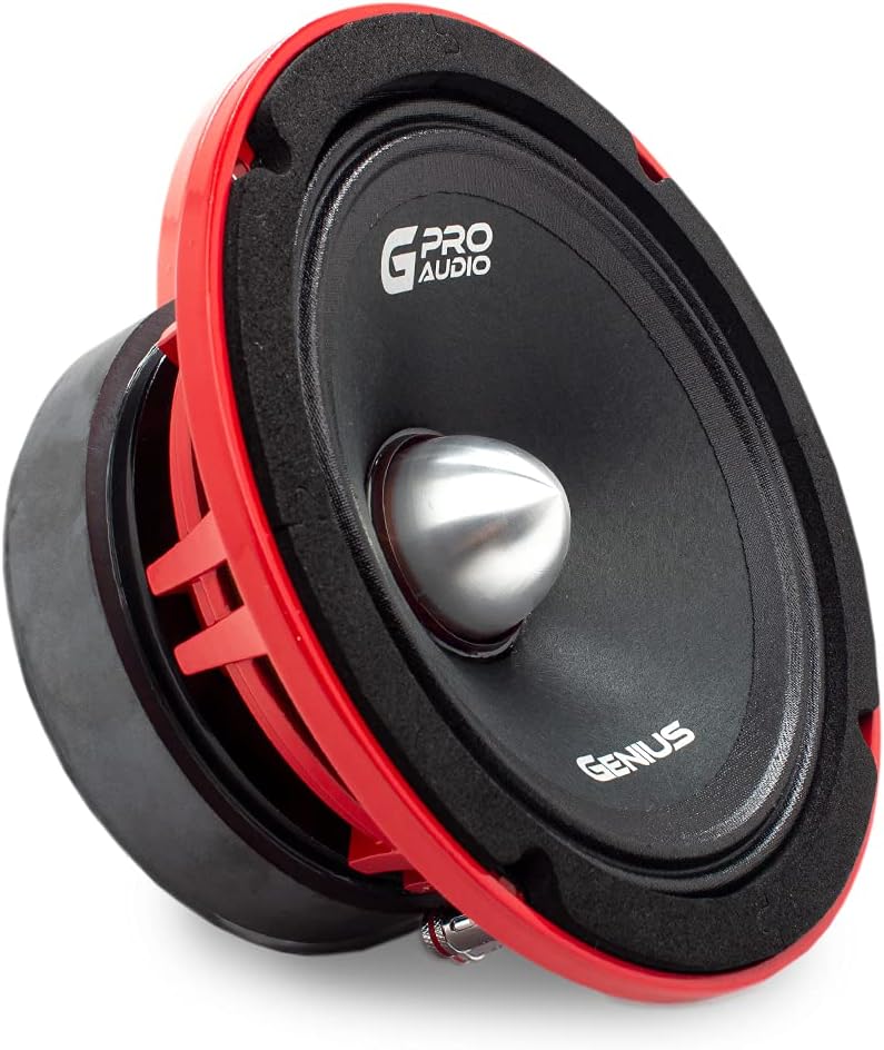 6.5 Midrange Car Audio Speaker Aluminium Basket Ferrite Magnet 4 Ohm Paper Cone Pack of 2 K112