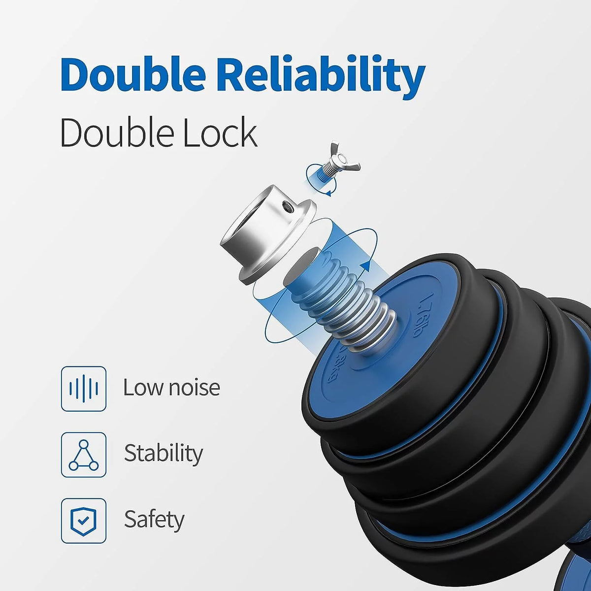 Adjustable Weights Dumbbells Set of 2 V255101