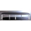 Additional 7inch H Shelf for AR Series 3 Shelf TV/AV Stand with Casters, Cherry Shelf with Black Poles Y30011
