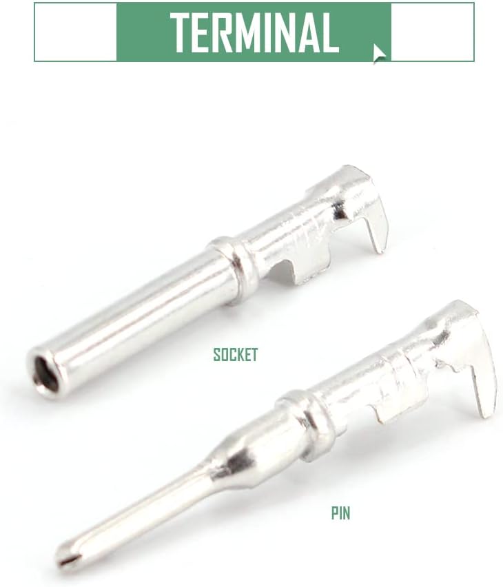 2 Pin DT Connector Kit Waterproof Electrical Connectors Solid Contacts Heavy Duty 16-20 AWG 4Pcs A655214