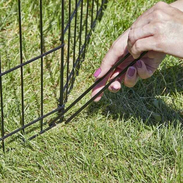 Black 18-Inch Dog Exercise Pen & Playpen O859218