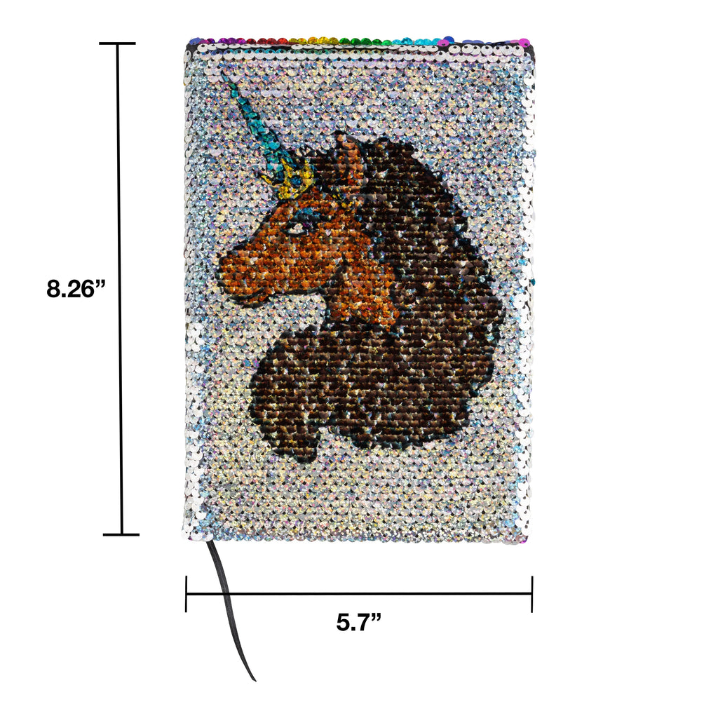 Shimmering Silver Sequin Journal L607491