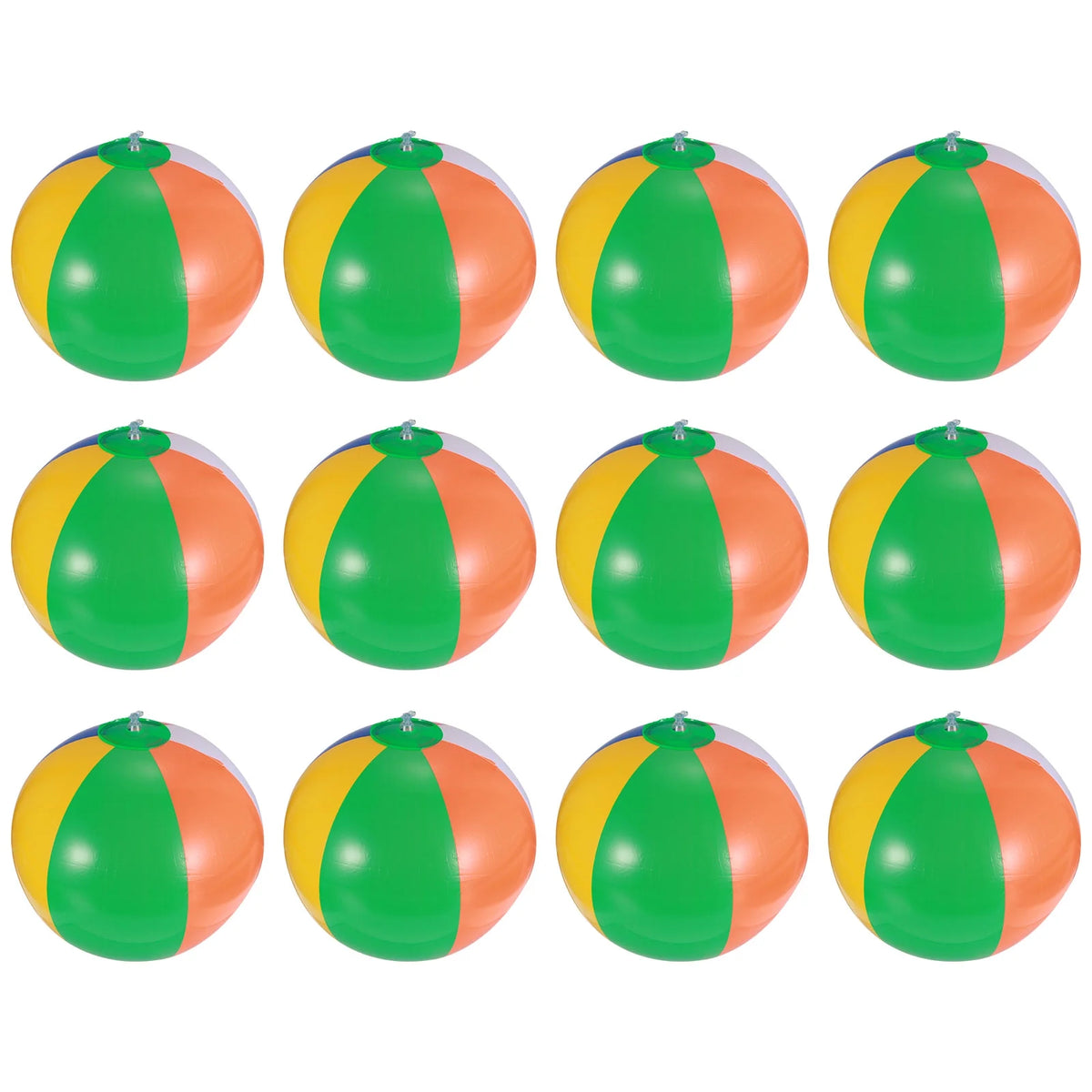 12 Pcs Inflatable Beach Balls Pool Toy D244