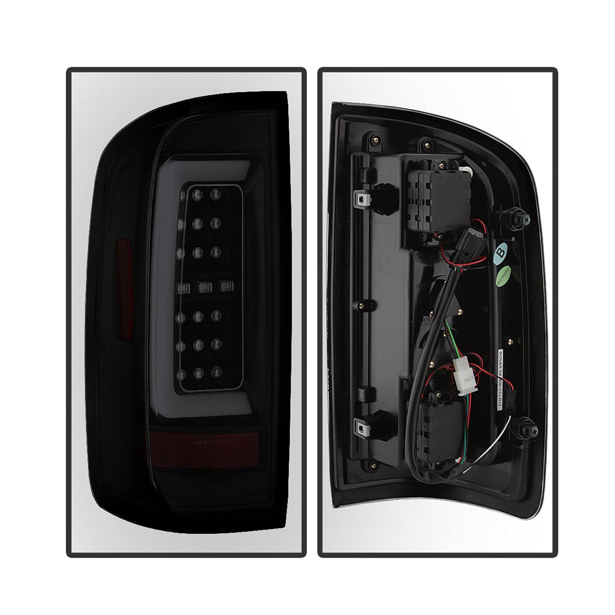 Black Smoke LED Tail Lights Y2556
