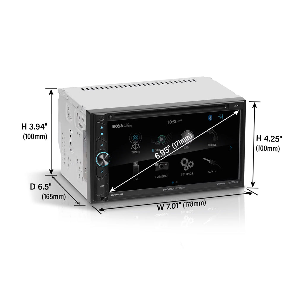 6.95 Inch Double Din Bluetooth Touchscreen Car Stereo K917