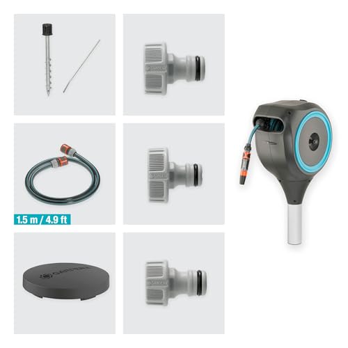 50' x 1/2" Automatic Retractable Garden Hose Reel E670