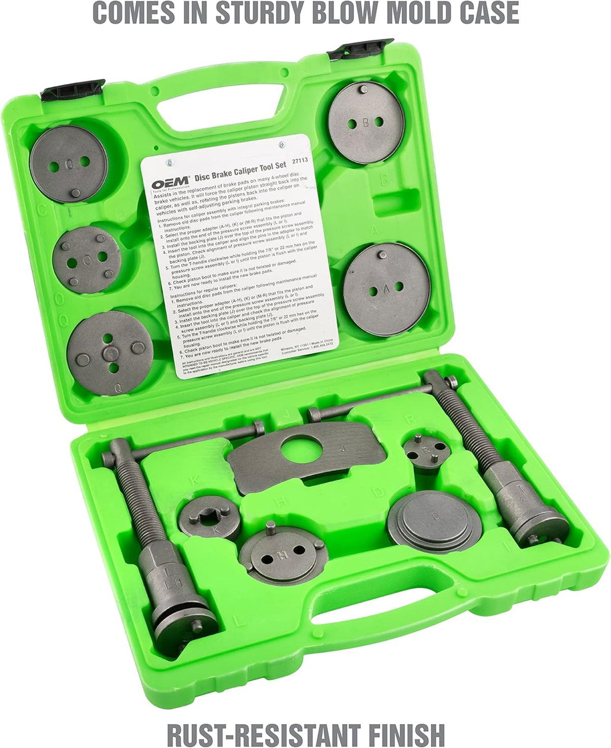 Disc Brake Tool Set with 11 Adapters V1016