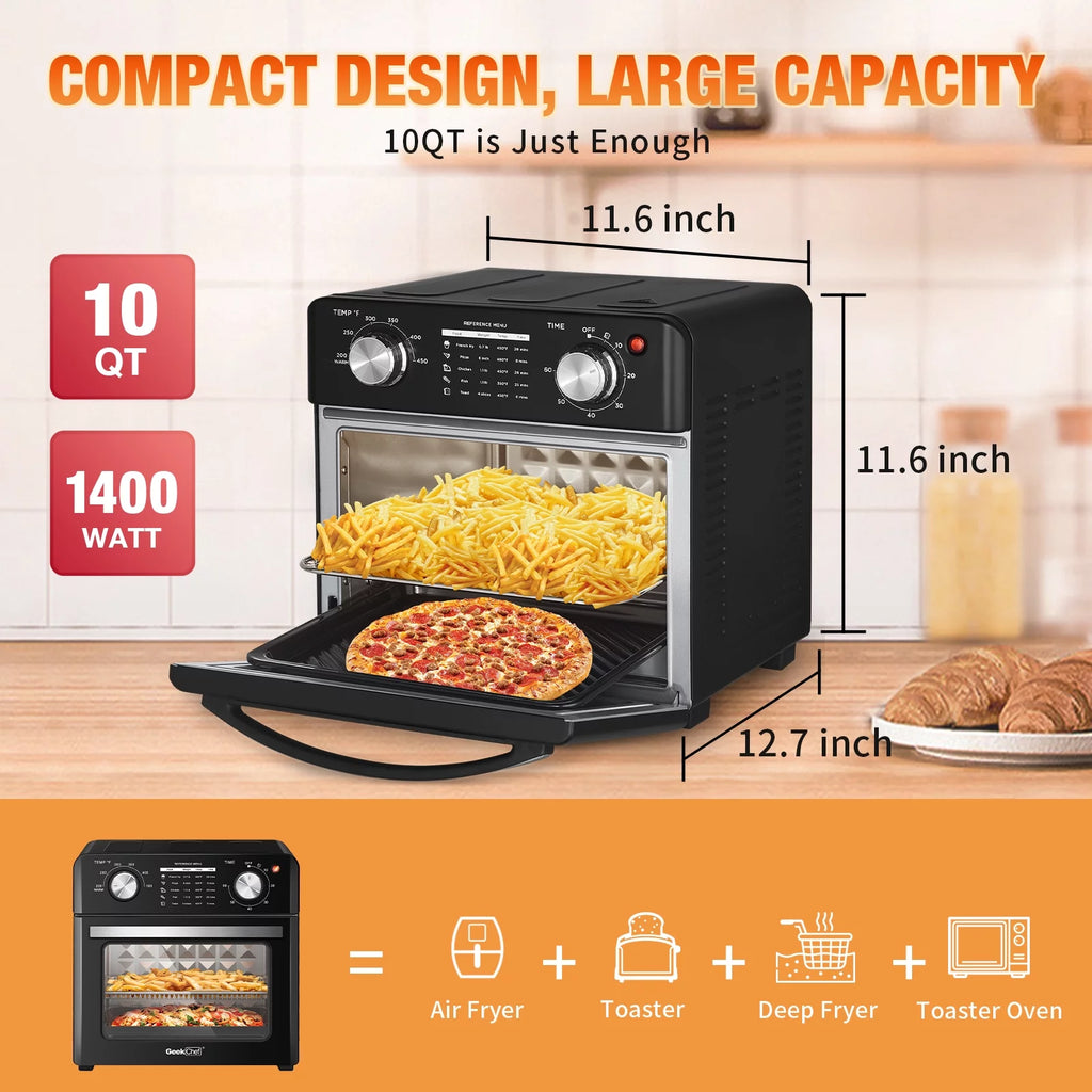 10QT Air Fryer Toaster Oven S3586