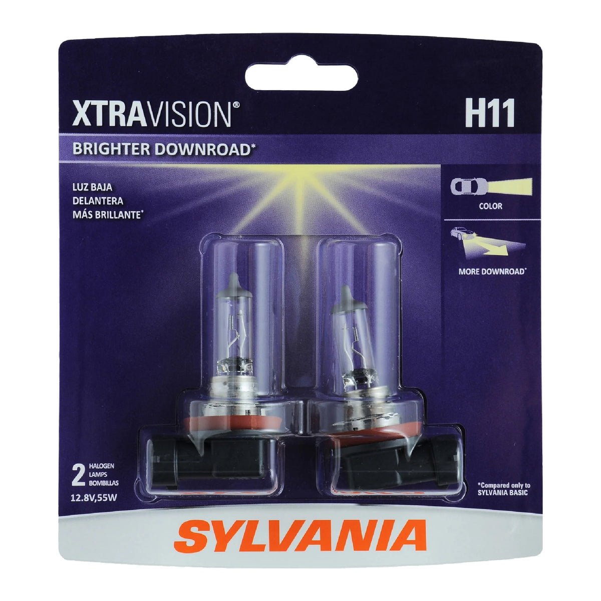 H11 Halogen Headlight Bulb, Pack of 2 E665463