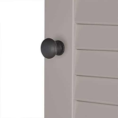 Taupe Tall Corner Cabinet D9770