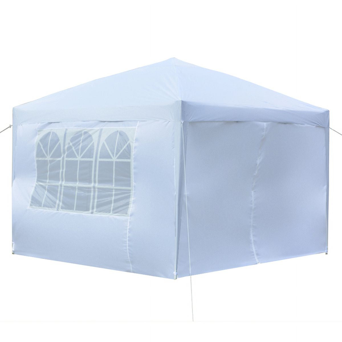 3 x 3m Two Doors Two Windows Waterproof Folding Tent White D835