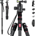 78 Aluminum Camera Tripod Monopod, Foldable, 360 Degree Ball Head, Quick Release Plate, 33lb Payload, Pack of 2 O131317