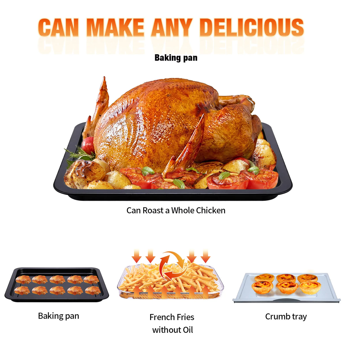 10QT Air Fryer Toaster Oven S3586
