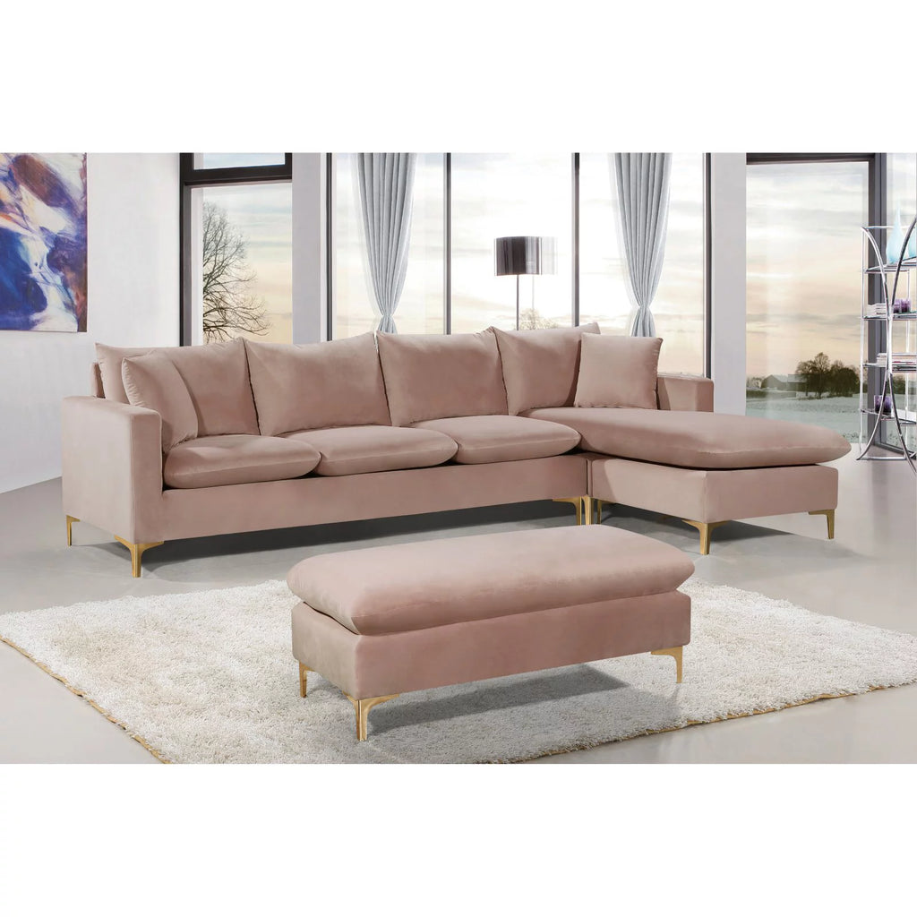 Black Velvet Reversible Sectional X23974