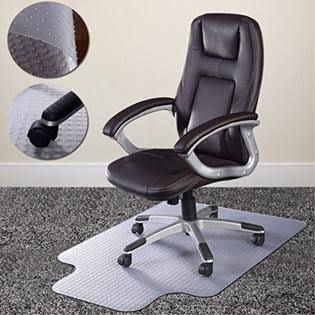 PVC Home Office Chair Floor Mat with Lip for Standard Pile Carpet P9567