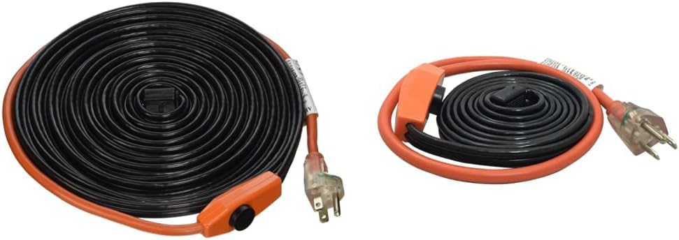Automatic Electric Heat Kit Heating Cables, 30', Black Q633061