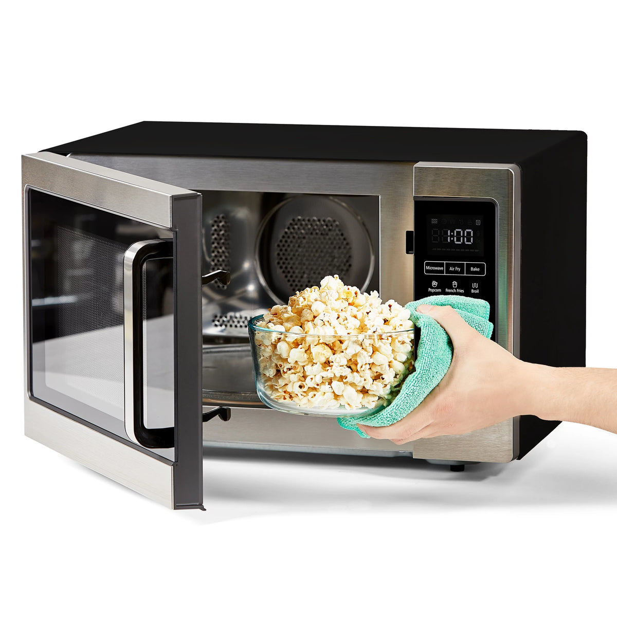 Stainless Steel Black Microwave Air Fryer N979293