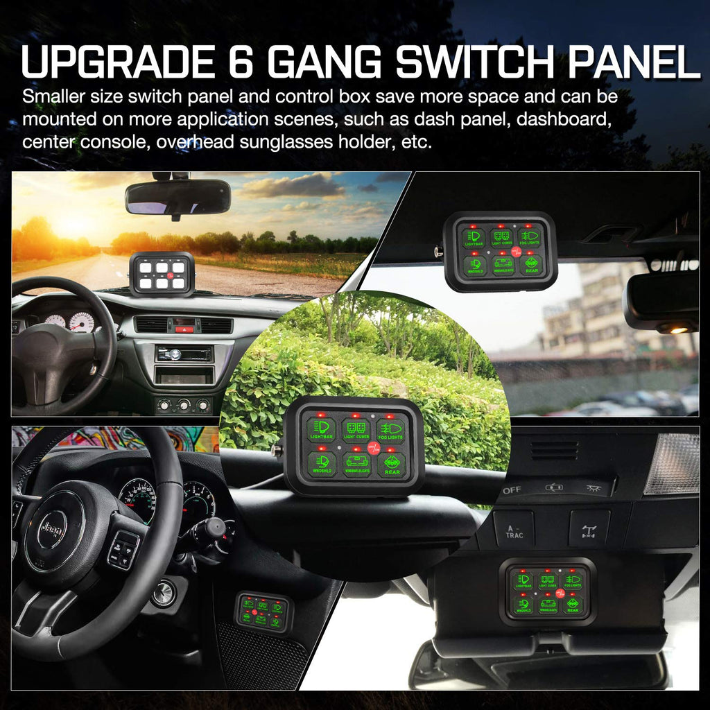 6 Gang Touch Switch Panel with Harness G78861