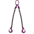 1/2 Inch x 15 Foot Adjustable 2 Leg Chain Sling with Sling Hooks V728978