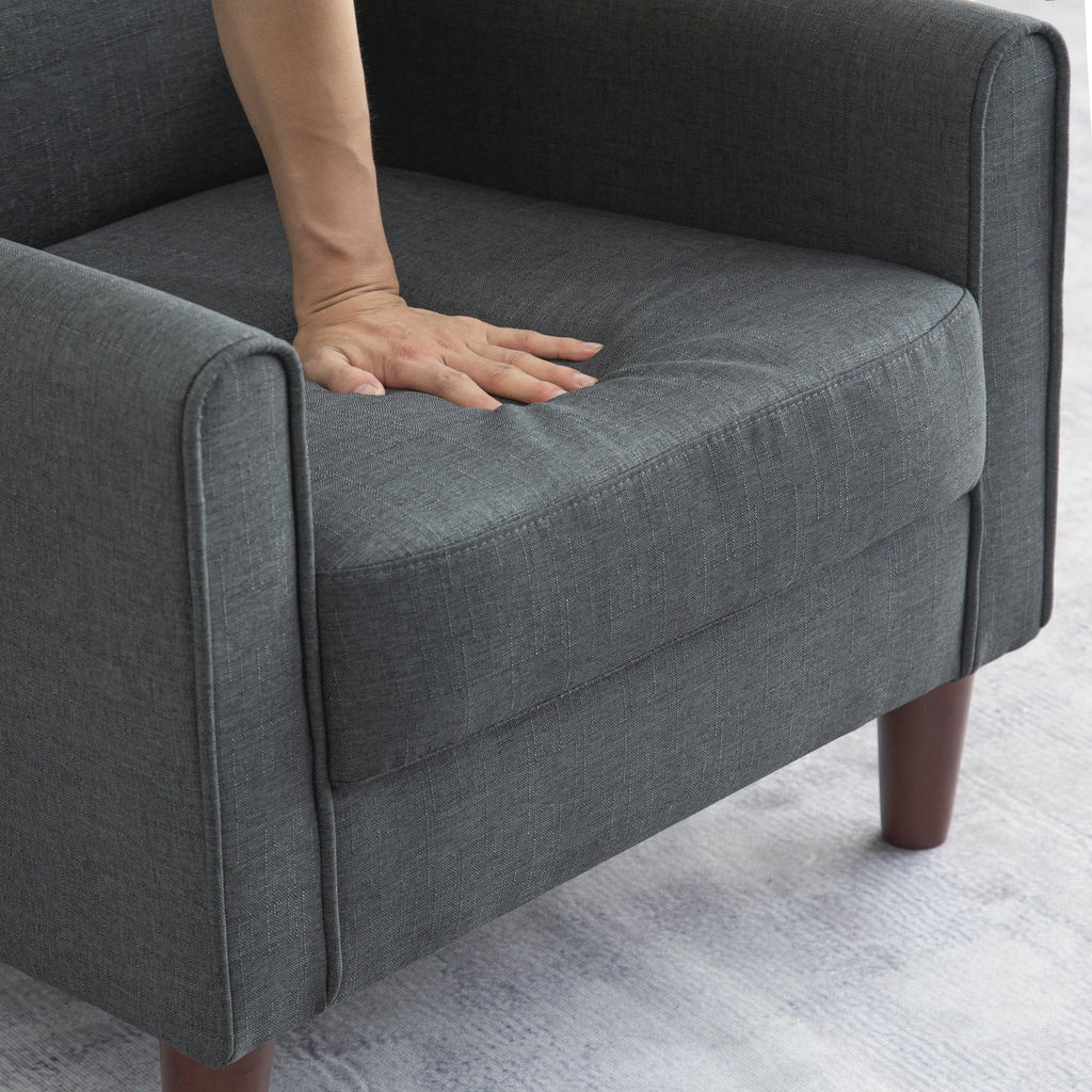 Single Sofa Chair with Four Wooden Legs B77460