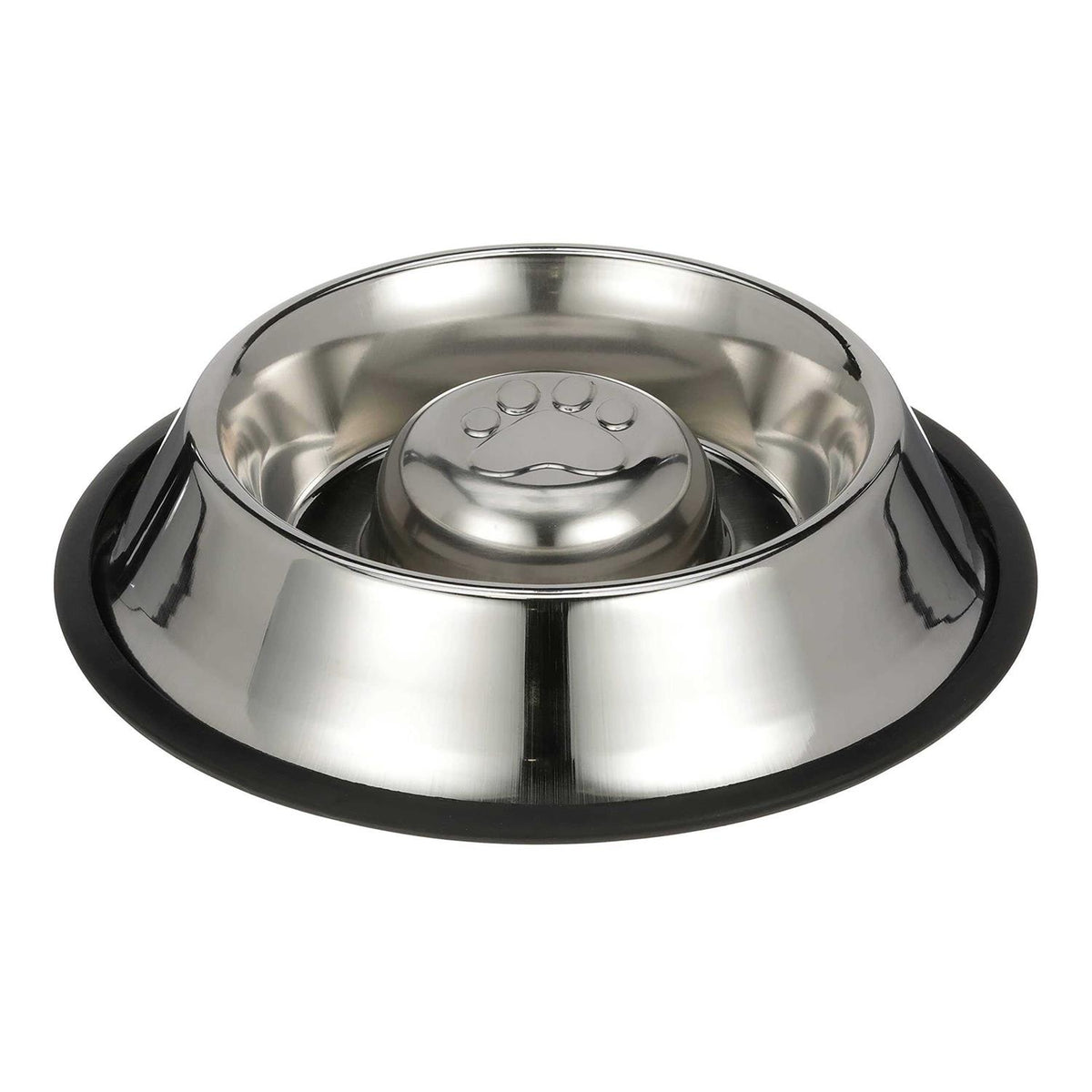Stainless Steel Slow Feed Bowl Non-Tip & Non-Skid K571