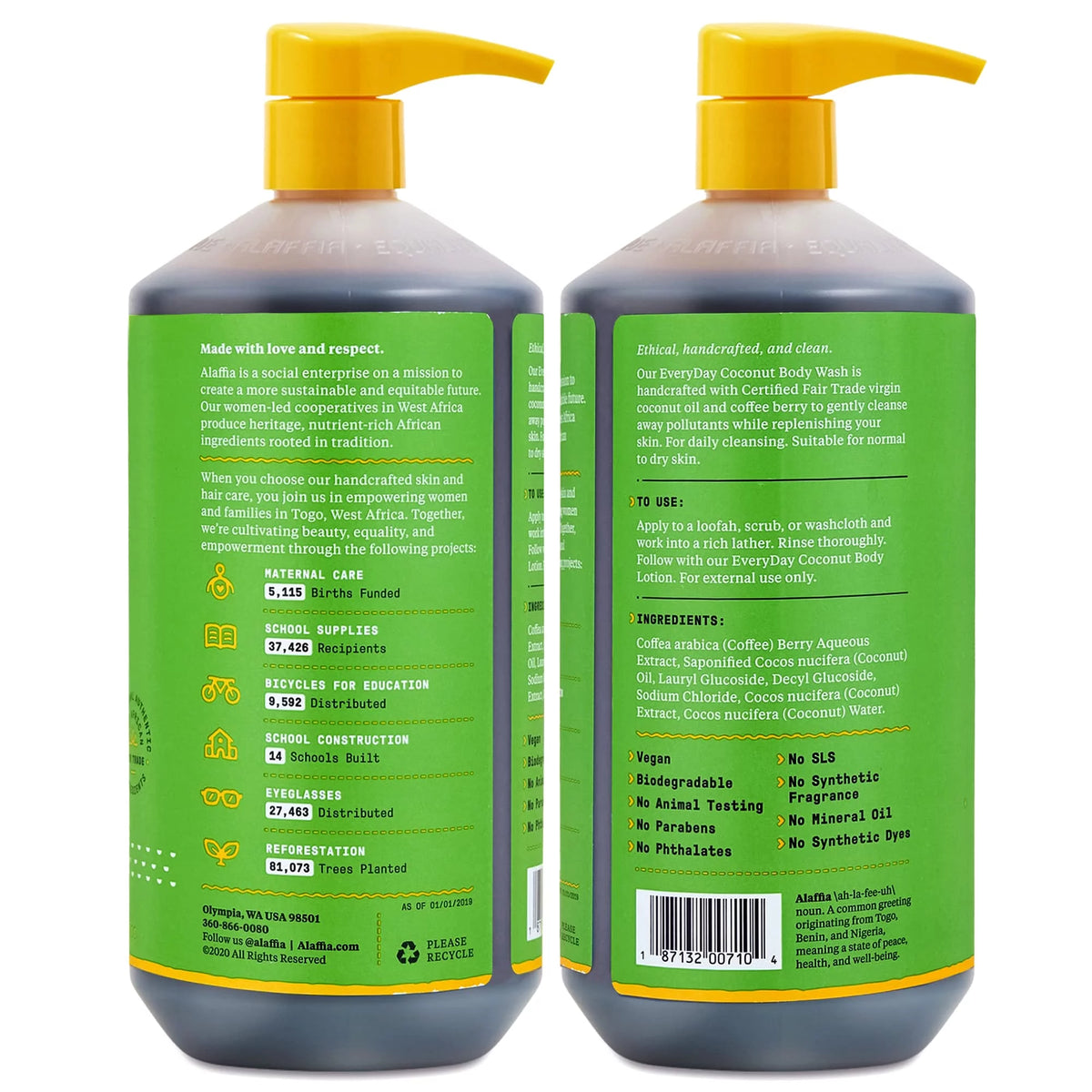 Coconut Body Wash 2 Pack 32 Fl Oz N585