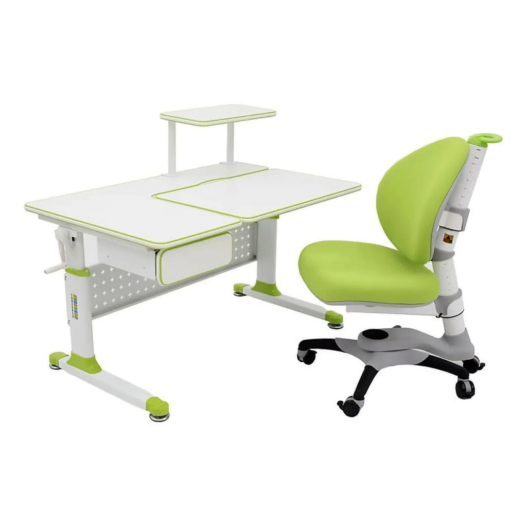Green Height Adjustable Children's Chair with Study Desk P4053