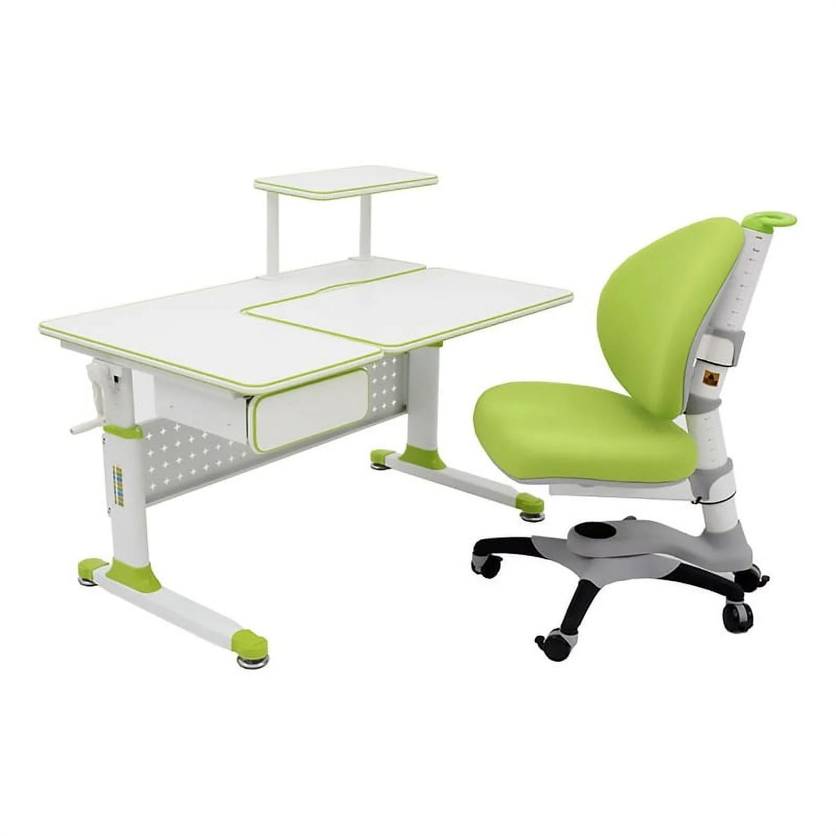Green Height Adjustable Children's Chair with Study Desk P4053