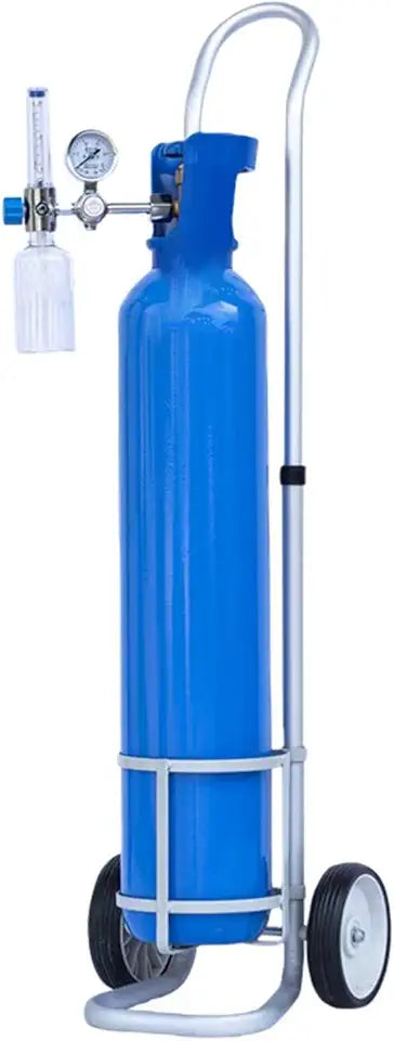 Height Adjustable Aluminum Oxygen Tank Cart J266