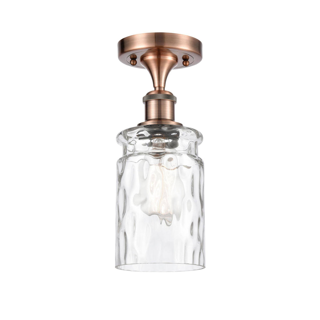 Antique Copper Semi-Flush Mount Light W126899