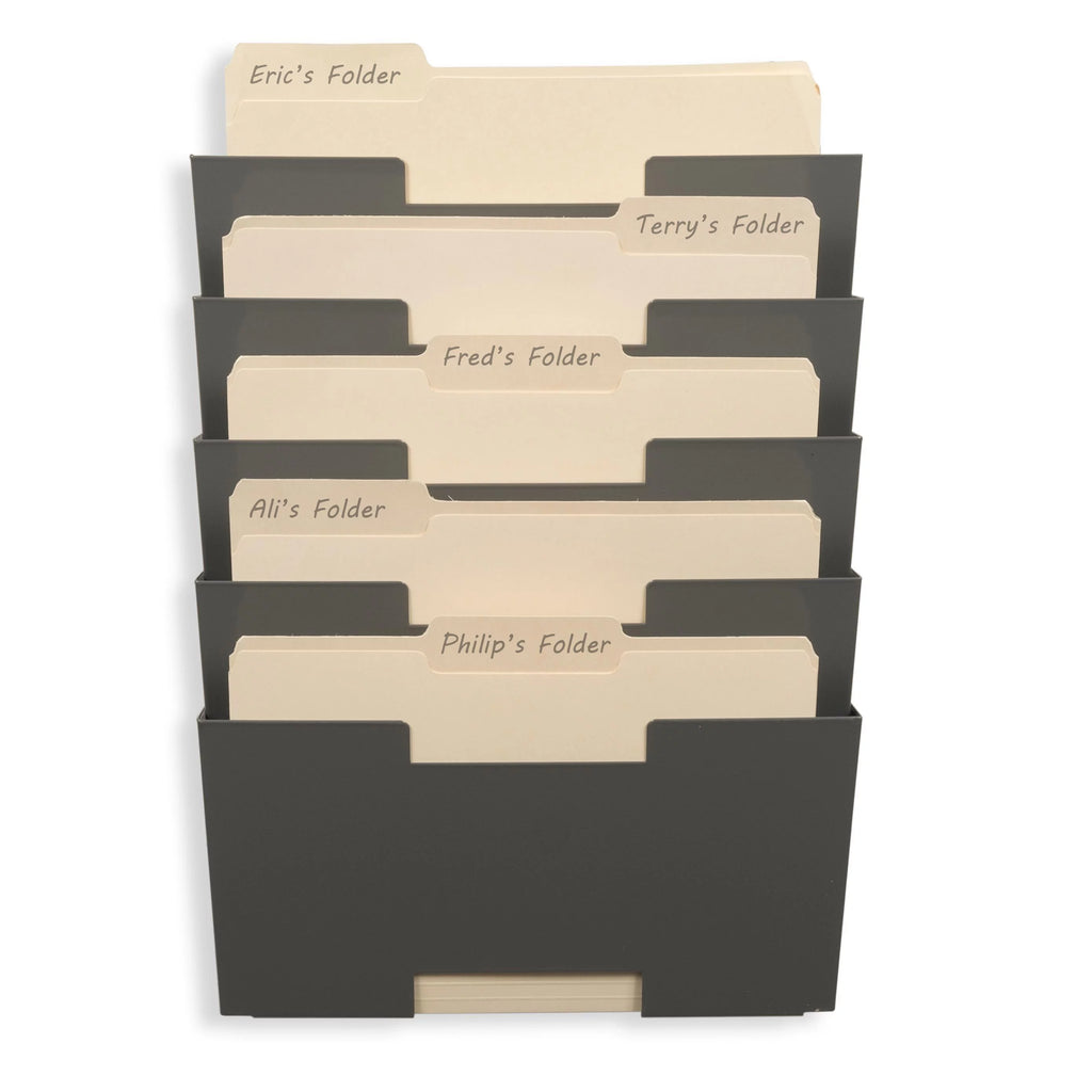 5 Tier Steel Magazine Rack Wall File Folder Organizer I73254