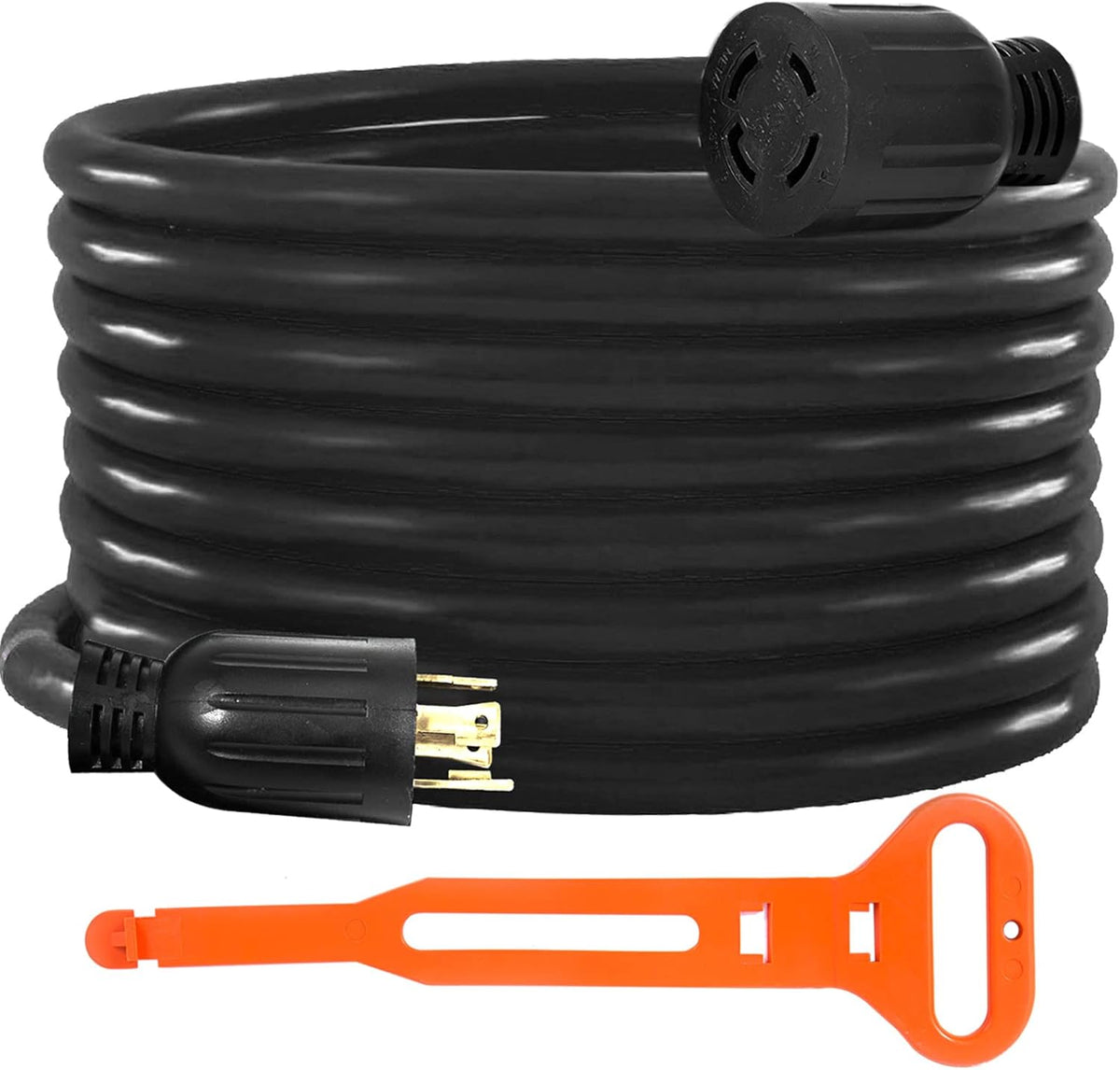 40Ft 30 Amp 4 Wire 10 Gauge Generator Extension Cord 125V 250V UL Listed Twist Lock Connectors F3578