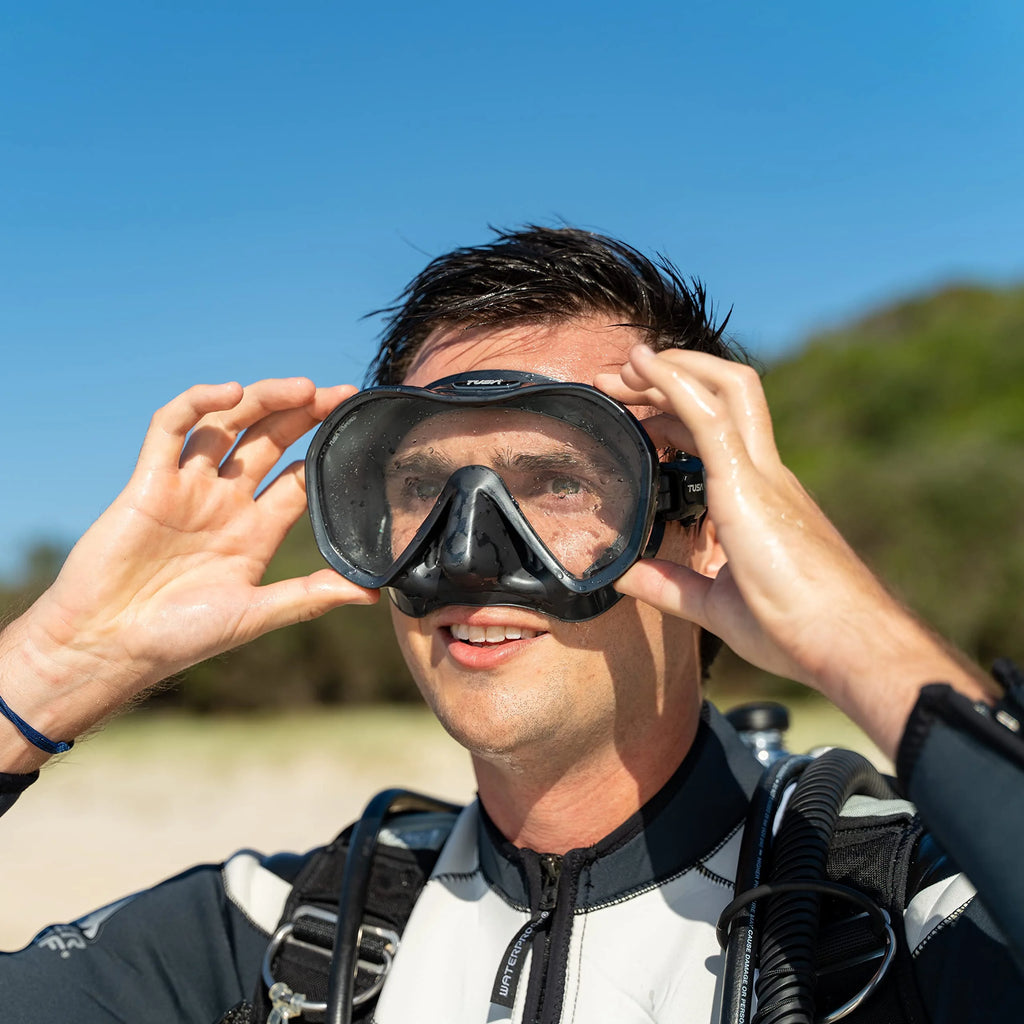Gunmetal Scuba Diving Mask N83376