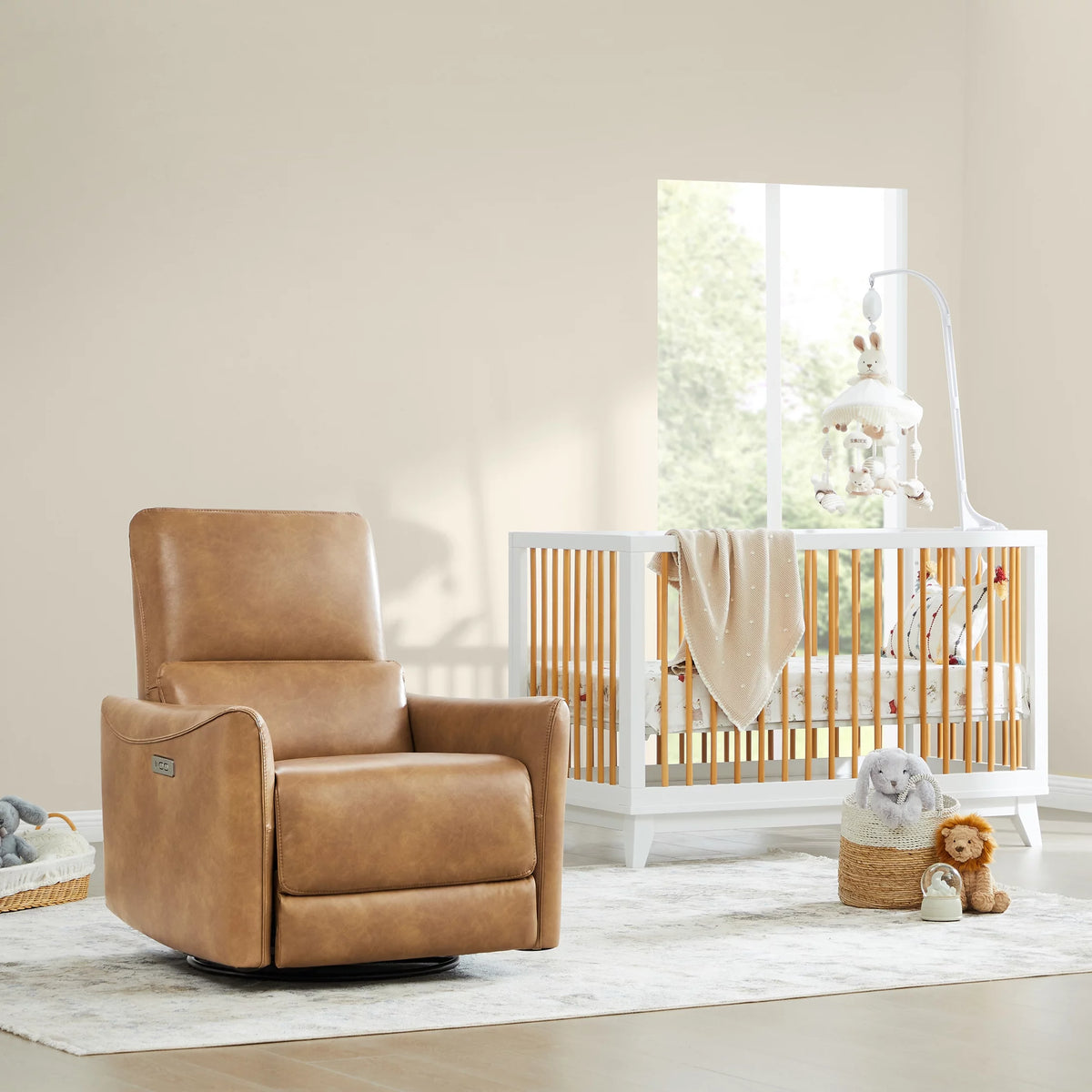 Power Recliner Swivel Glider Rocker Chair with USB M4447